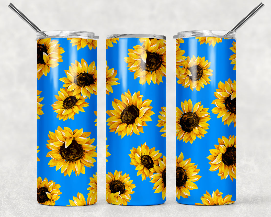 Blue Sunflowers