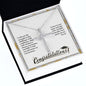 Graduation CZ Cross Necklace