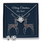 Merry Christmas My Deer - Love Knot Necklace and Earring Set