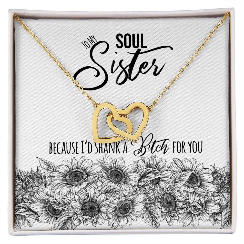 Soul Sister Interlocking Hearts Necklace