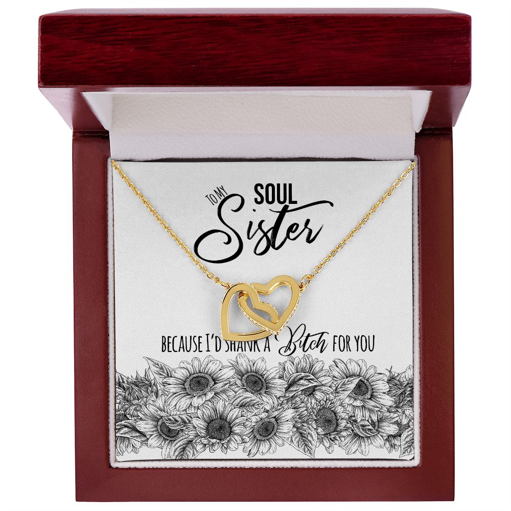 Soul Sister Interlocking Hearts Necklace