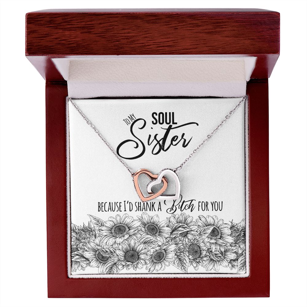 Soul Sister Interlocking Hearts Necklace