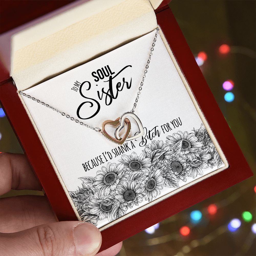 Soul Sister Interlocking Hearts Necklace