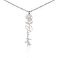 Birth Month Flower Name Necklace