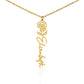 Birth Month Flower Name Necklace