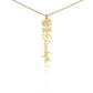 Birth Month Flower Name Necklace
