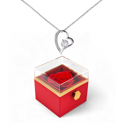 Forever Love with Rotating Rose Gift Box