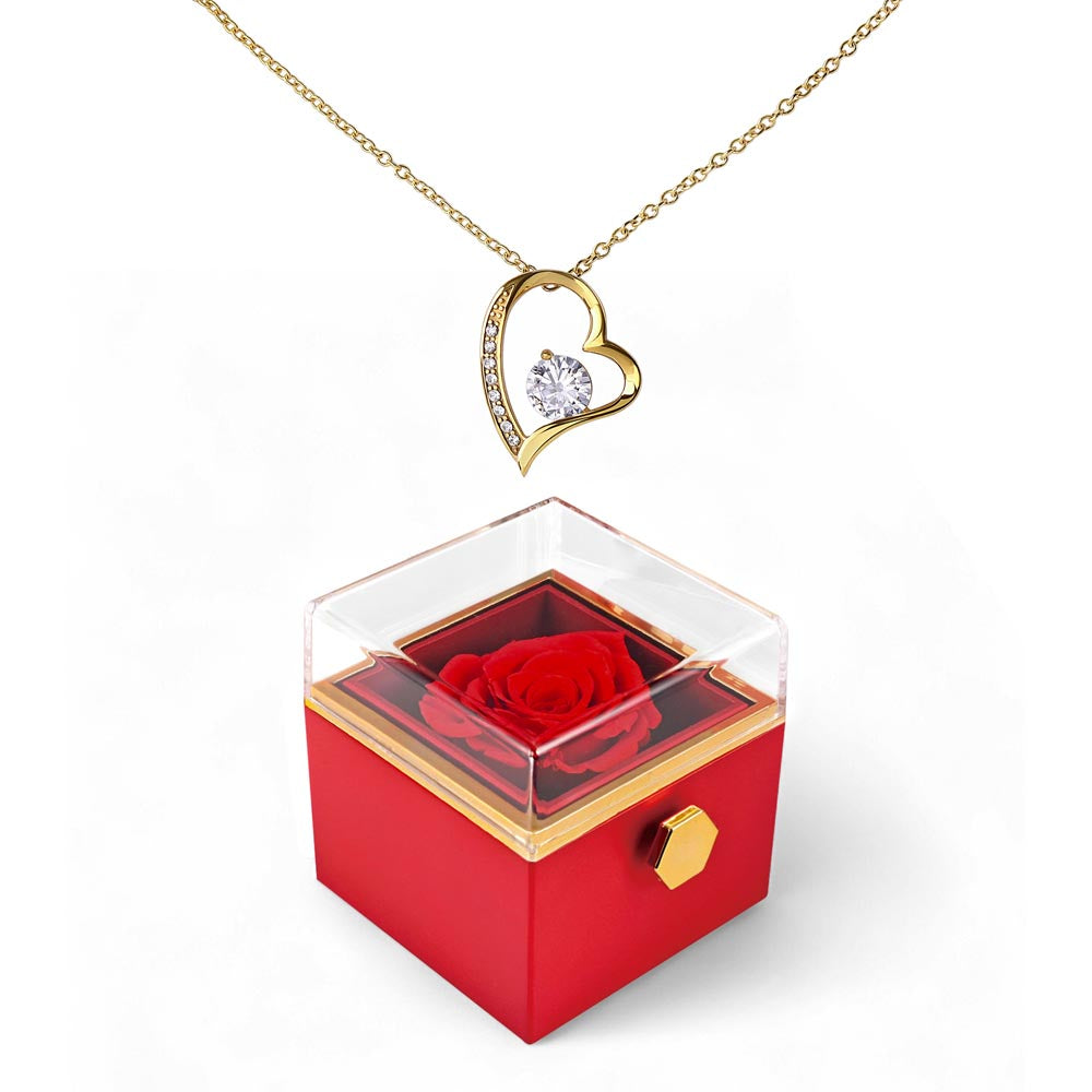Forever Love with Rotating Rose Gift Box