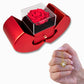Love Knot Necklace with Red Heart Rose Box