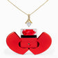 Alluring Beauty Necklace with Red Heart Rose Box