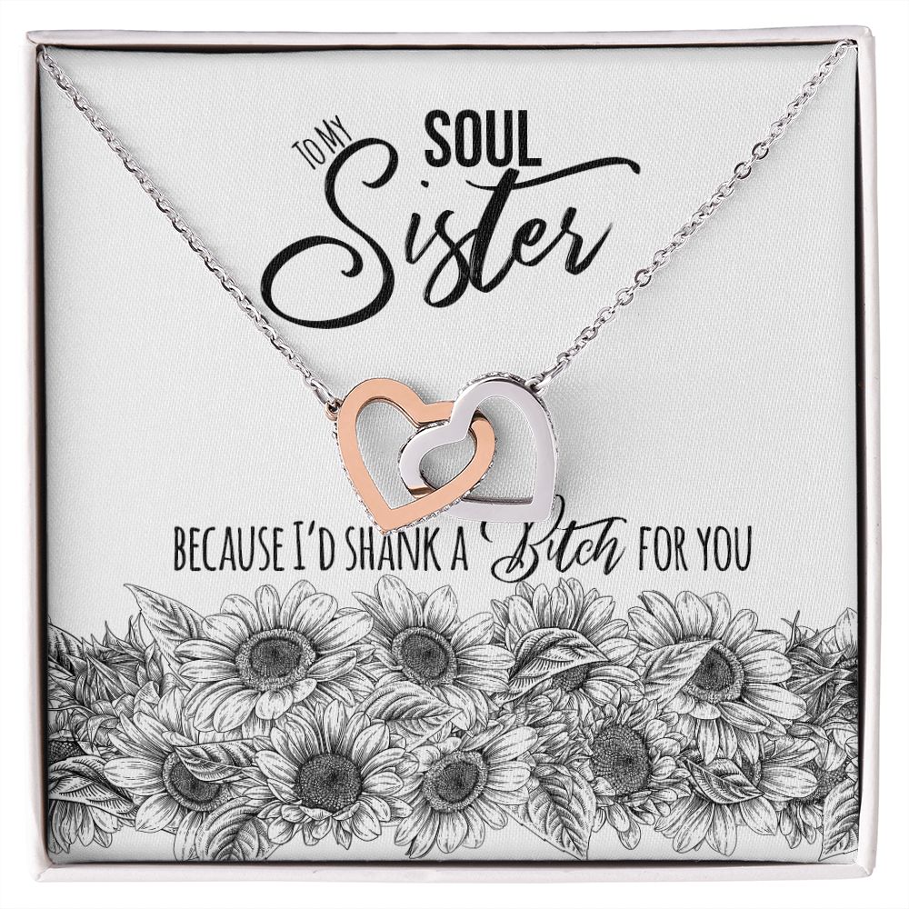 Soul Sister Interlocking Hearts Necklace